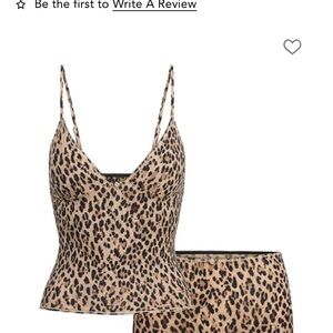 Leopard Print Cami and Shorts Set
